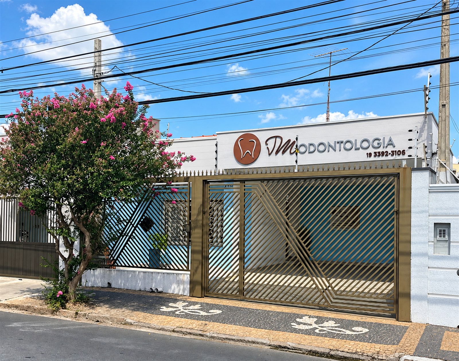 Fachada da JM Odontologia em Indaiatuba